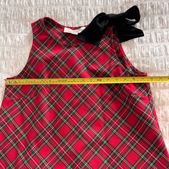 Sara Campbell Red Sleeveless Tank Top with Peter Pan Collar - Picture 6 of 6